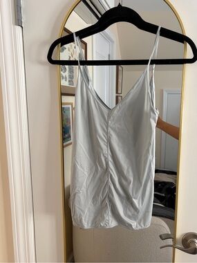 Alexander Wang x Uniqlo Baby Blue V-Neck Satin Cami Tank Top